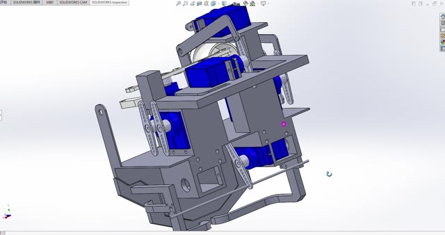 CAD model of mechanical face