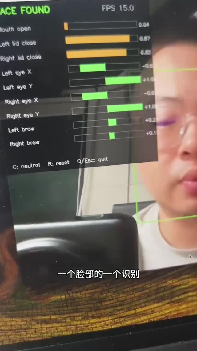 Mechanical face linked to facial tracking